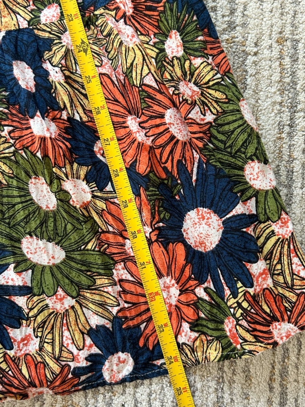 Natural Life Daisy Tiered Midi Dress - Navy Yellow Floral XS/S - Picture 5 of 8